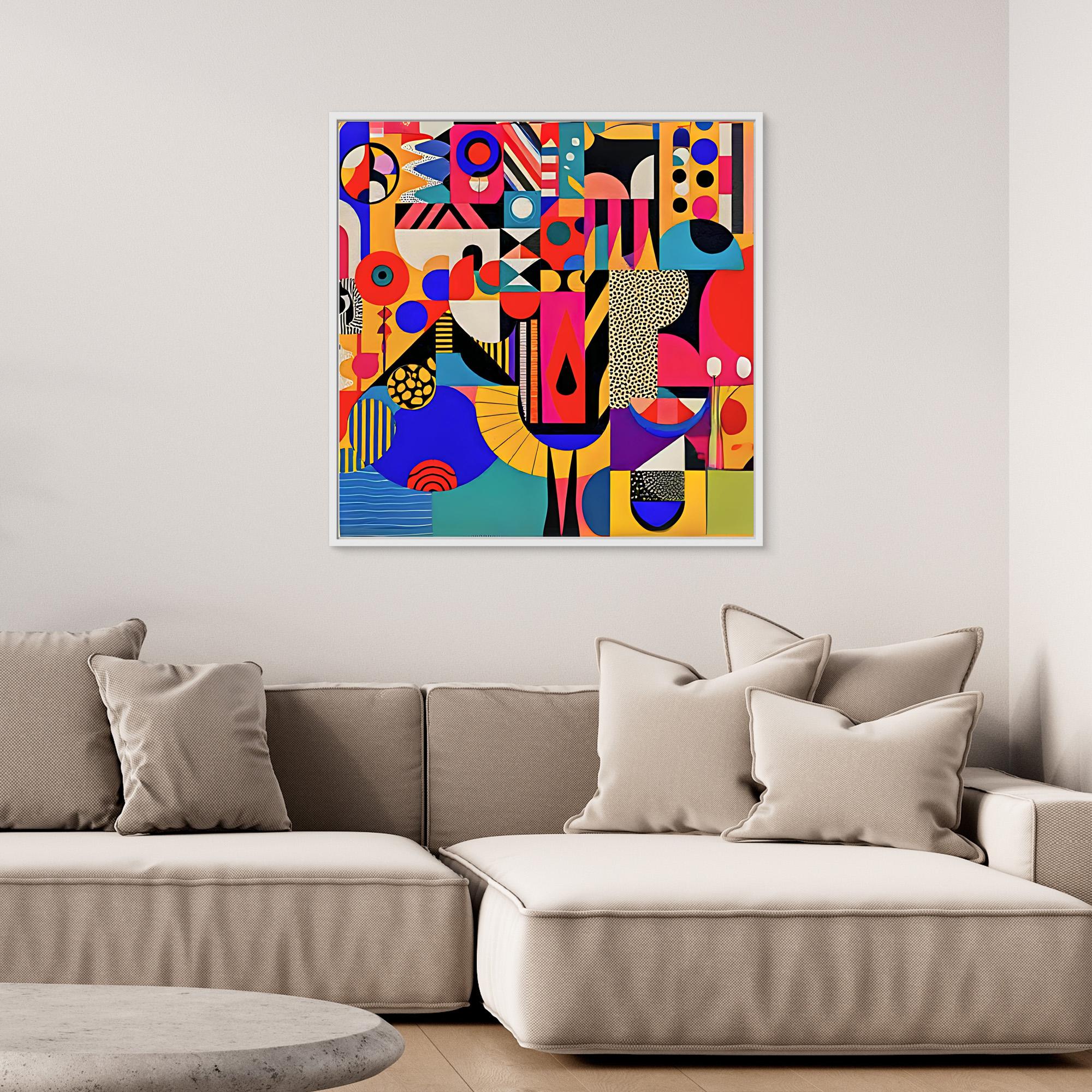 Canvas Print Art: Abstract Geometric Shapes 