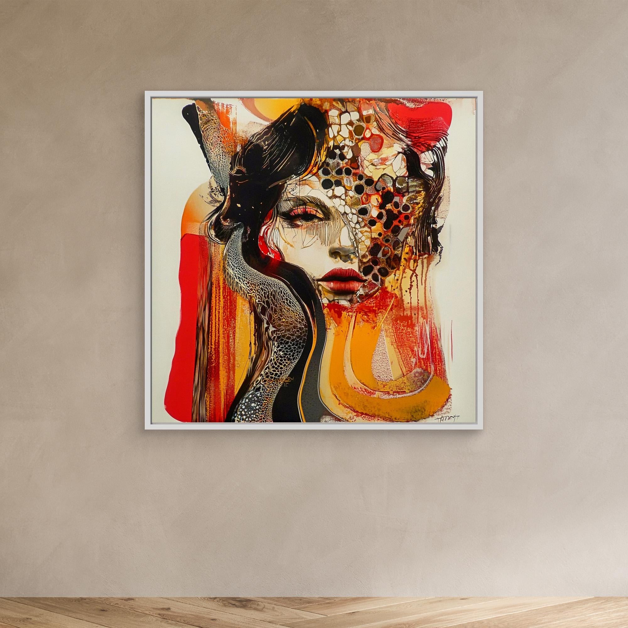 Canvas Print : Mystical Beauty - Handmade Abstract Wall Art | Modern Canvas Painting